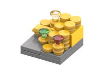 Dragon Lair Treasure Pile of gold and gems